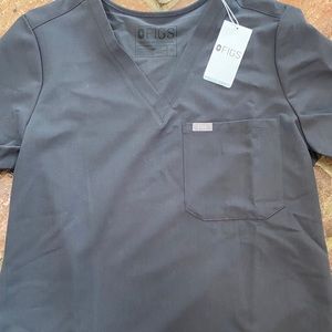 Figs Charcoal Catarina One-Pocket scrub top